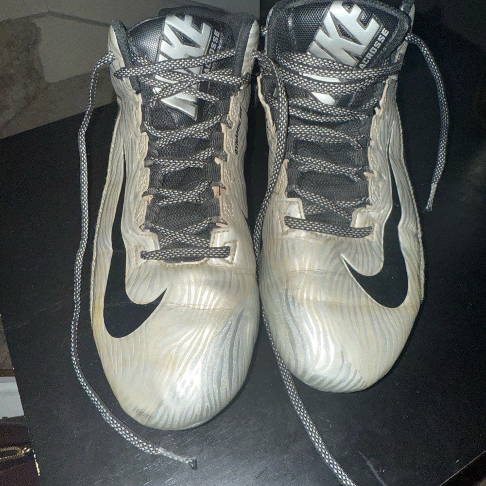 Nike Lacrosse Cleats in Black and White